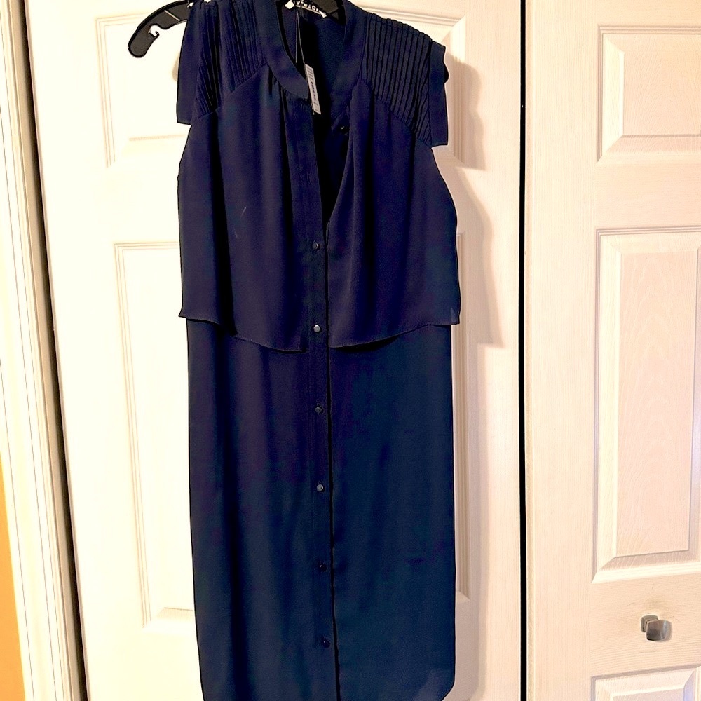 Halston  blue navy brand new dress